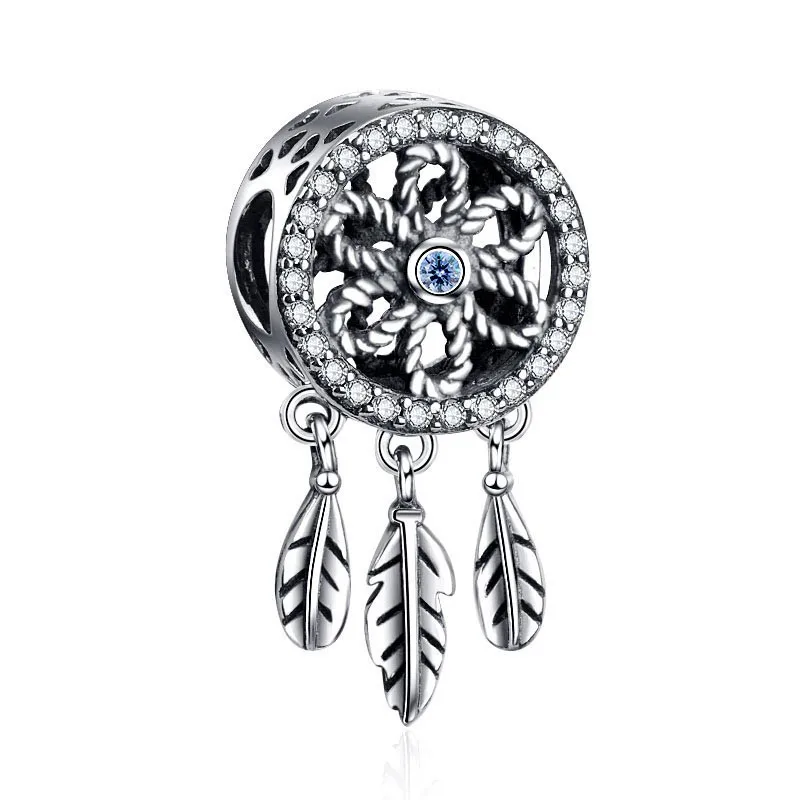 

StrollGirl New arrival 925 sterling silver Dreamcatcher charms beads fit authentic European charms bracelet jewelry dropshipping