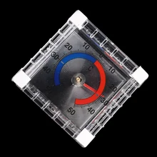 Bimetal Transparent Square Window-type Household Thermometer Temperature Meter Bimetal Transparent Square Window-type Household Thermometer Temperature Meter
