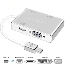 4 в 1 к HDMI/VGA/DVI/DP кабель адаптер конвертер для MacBook передачи Мини Дисплей порты и разъёмы дома высокое разрешение интимные Аксессуары #30