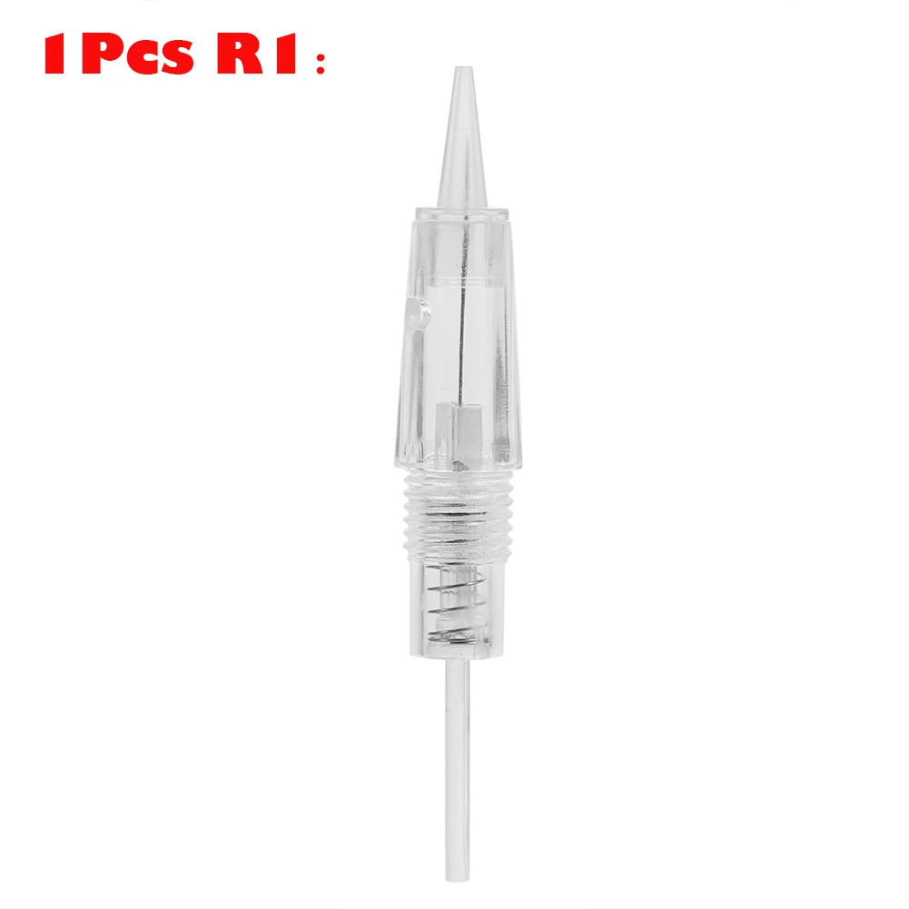 Картридж для татуажа бровей и губ 1/10 шт вращающаяся микро игла R1/R1 тупые