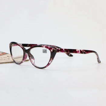 

Zilead Cat Eye Leopard Print Ultralight TR90 Oversize Frame Reading Glasses Hawksbill Anti Blue Resin Presbyopia Eyeglasses