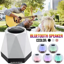 Bluetooth мини Динамик дома инновационных будильник с красочной светодиодный ночник мобильного телефона Bluetooth аудио устройства