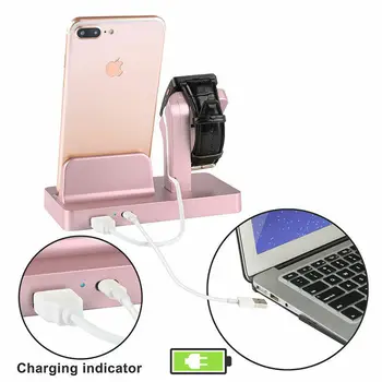 

AU 2 In1 Charger Stand Holder Cable Winder Charging Dock For Apple Watch/ Iphone Storage Holders & Racks