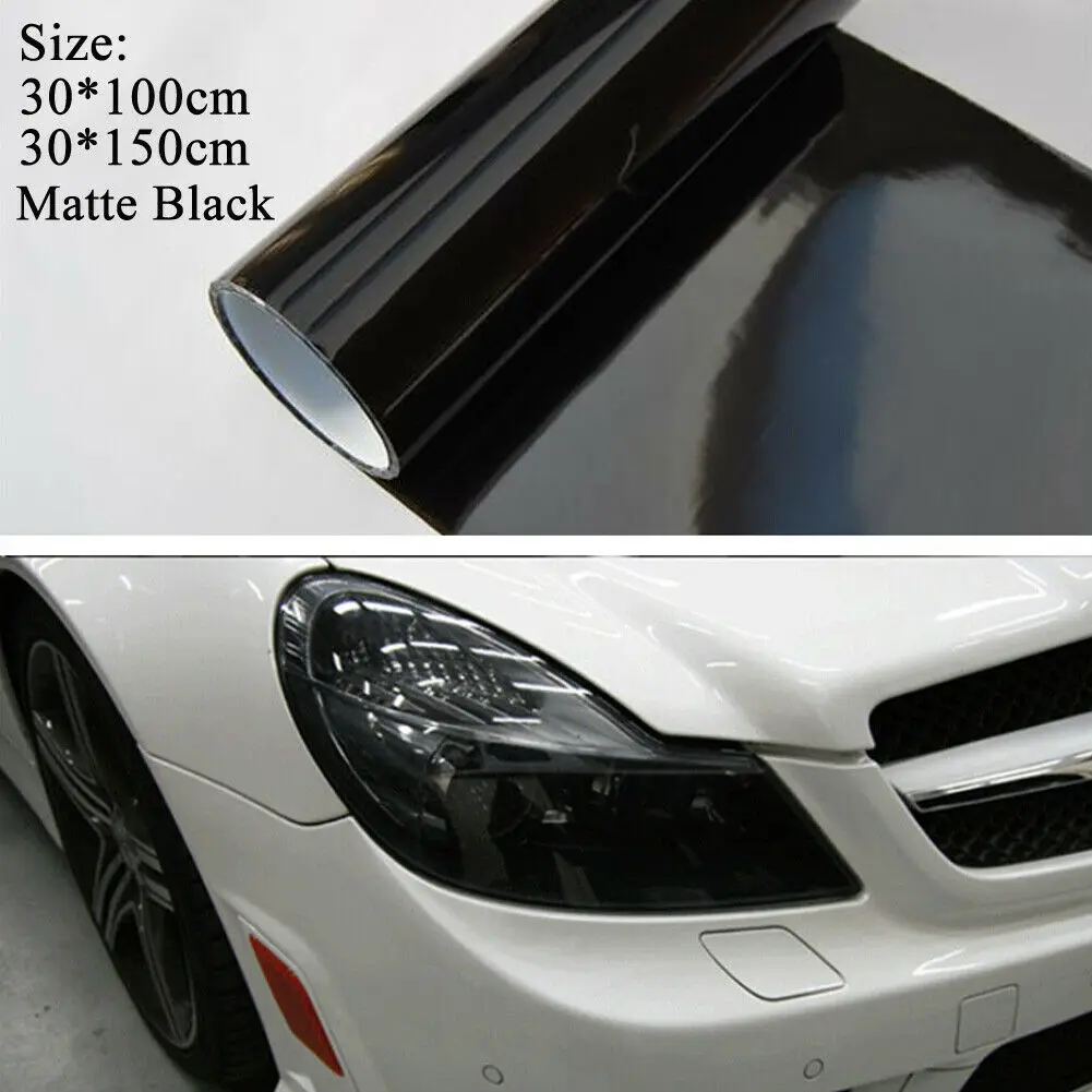 

UK Matte Black Tinting Film Fog Tail Lights Headlights Tint Car Van Wrap Sticker
