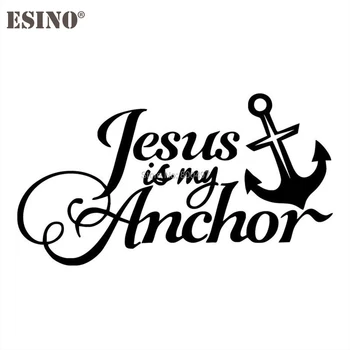 

New Design Jesus is My Anchor Reflective Creative Auto Decal Cartoon Car Sticker Bumper Body Decal Creative Pattern Vinyl