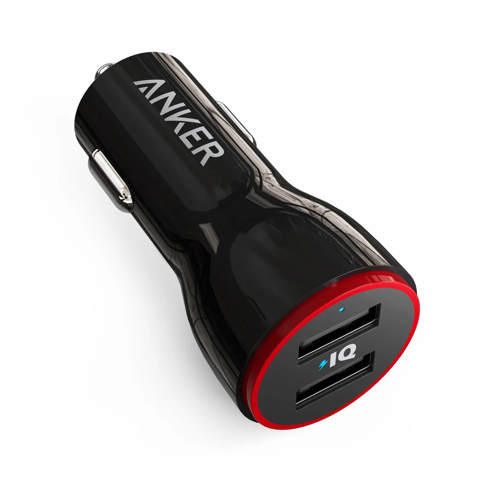 Автомобильное зарядное устройство Anker PowerDrive 2 Port Car Charger кабель Micro USB в комплекте