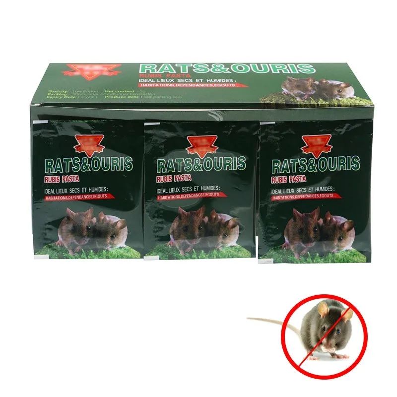 

50pcs/lot Effective Mouse & Rat Poison Mice Killing Bait Rat Mice Powder Repeller Trap Pest Contronl Rat Poison Poisoning Kill