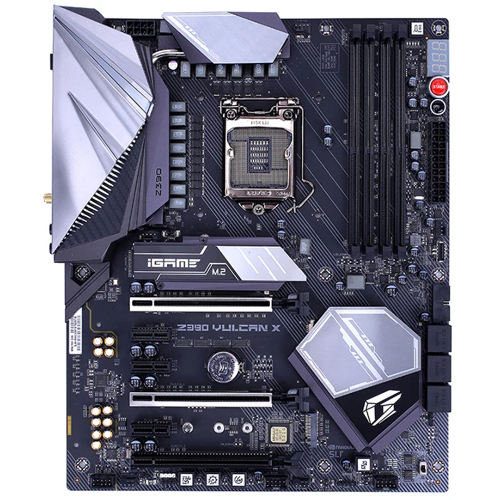 Красочная многофункциональная Материнская плата Intel IGame Z390 Vulcan X V20|Материнские