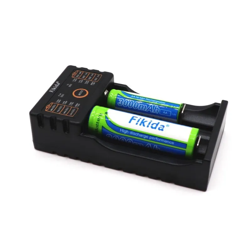 Fikida F2 18650 зарядное устройство 1 2 v 3 7 85 Aa / Aaa 18350 26650 10440 14500 16340 Nimh литиевая батарея