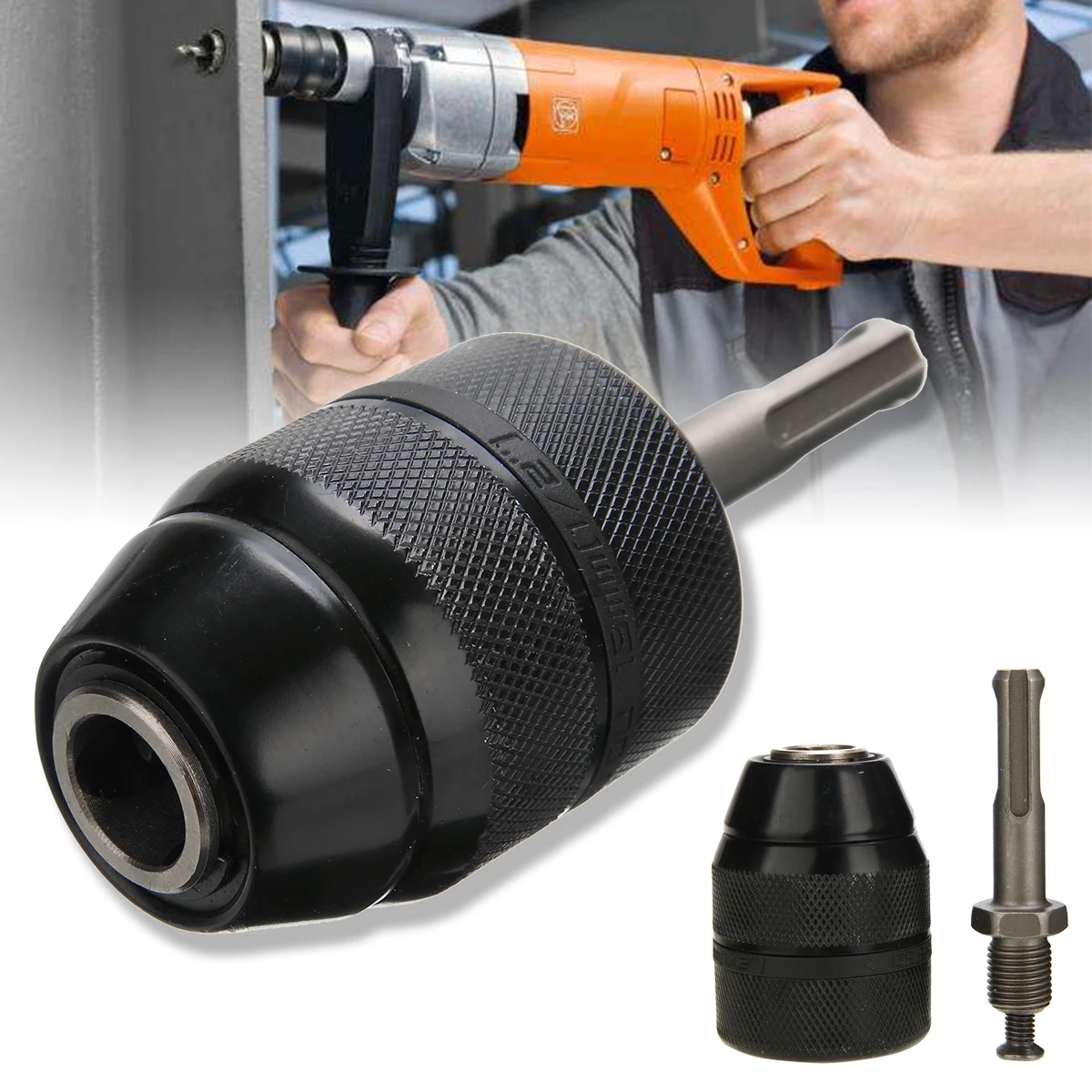 1//2-20UNF Pro HSS 13mm Keyless Drill Chuck Converter SDS Adaptor Clamp Hardware