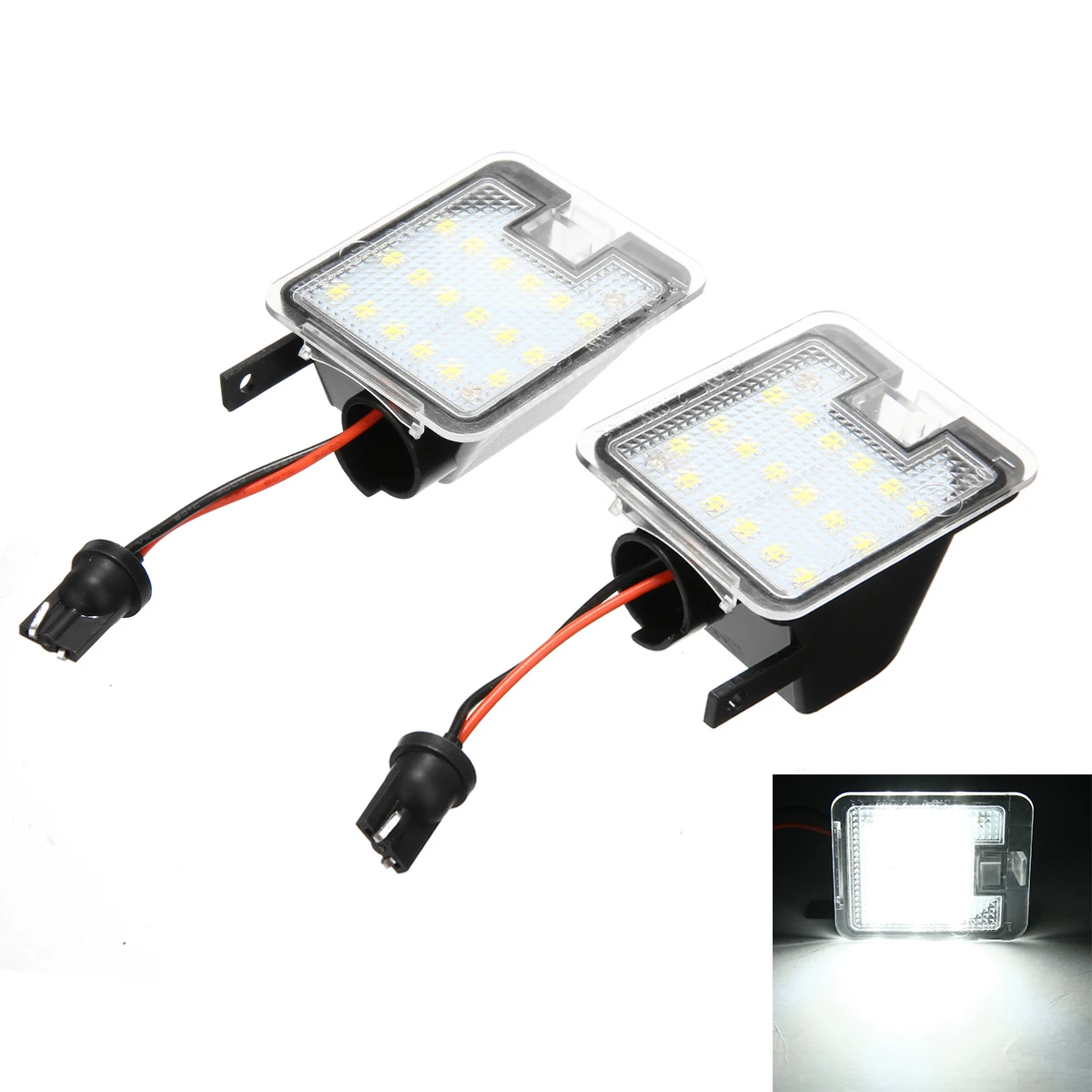 

1 Pair 12V Under Side Mirror Lamp Super Bright LED Canbus Side Mirror Puddle Lights For Ford Mondeo MK4 IV 2007-2014