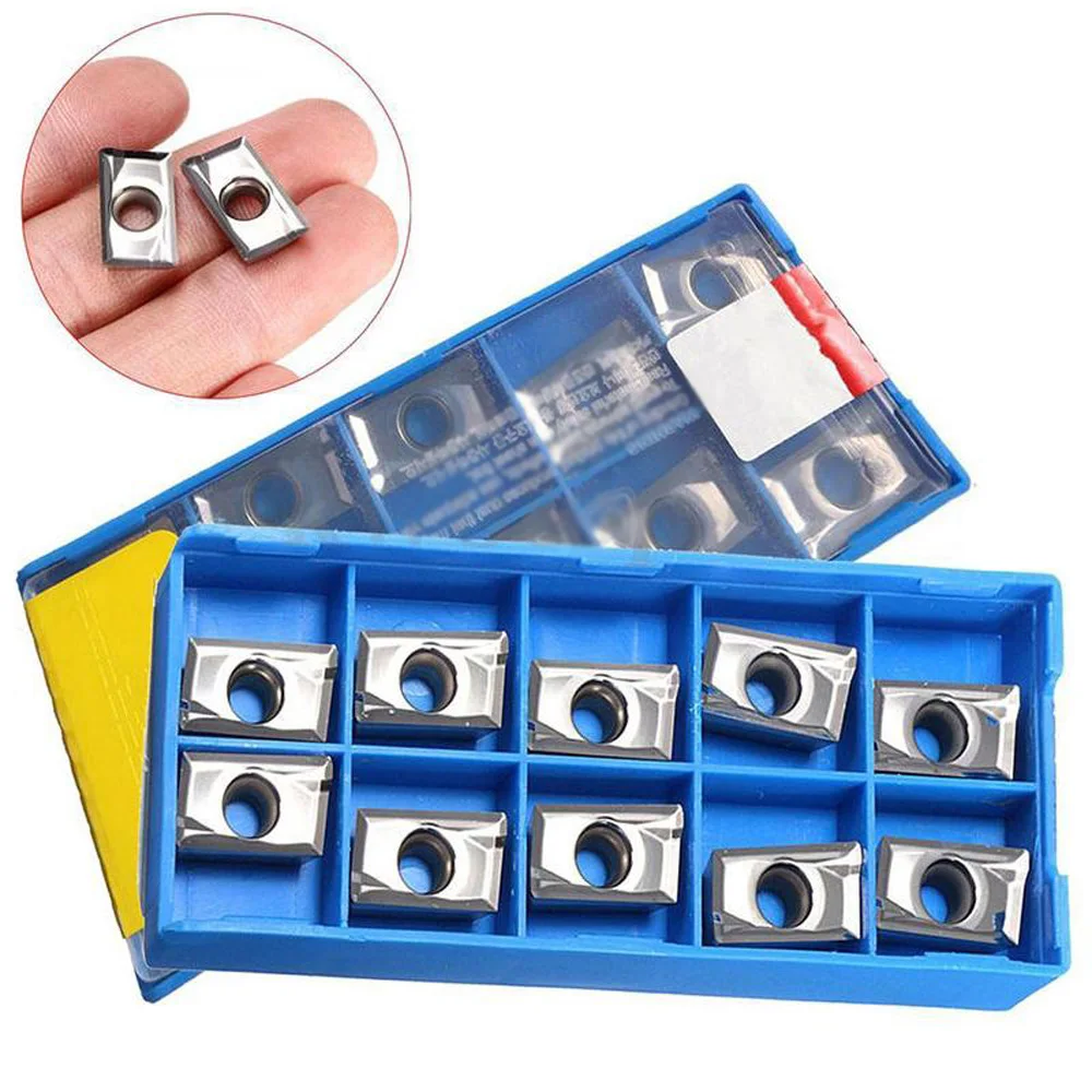 

10pcs 16*12*0.8mm APKT1604PDER-MA3 H01 Milling Carbide Inserts Blades high quality accessory part suitable for Aluminum APMT1604