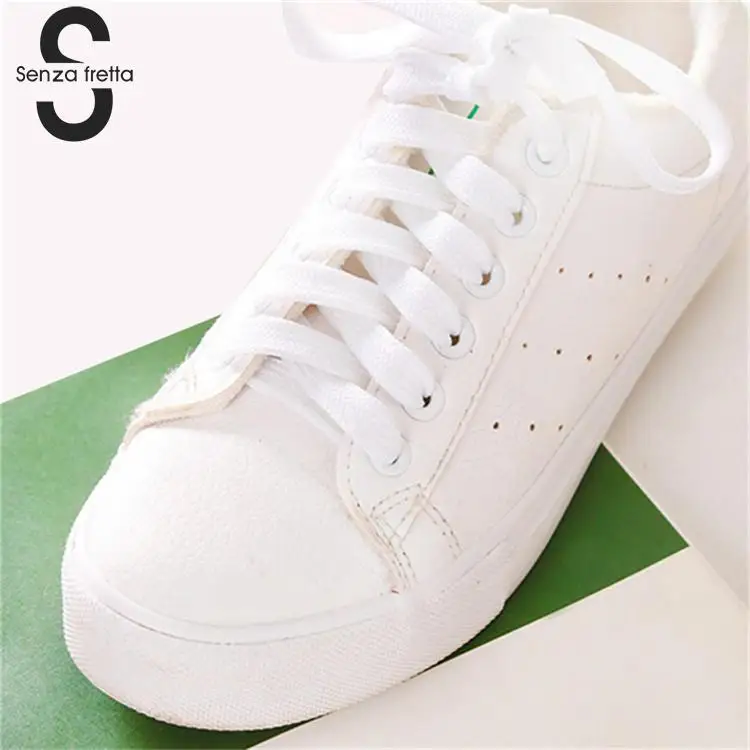 

Senza Fretta 1pair Shoes Shoelace Unisex Flat Shoelaces Fits For Sneakers Canvas Shoe Laces Strings Light Shoe Shoelaces 90cm