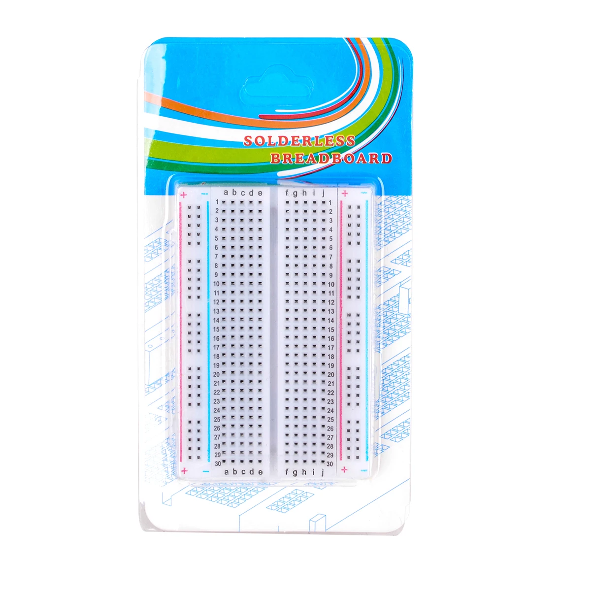 

1pcs 400 Tie Points Solderless PCB Breadboard Test Protoboard DIY Bread Board for Bus Test Circuit Board 8.5x5.5cm