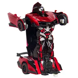FB забавная коробка дети игрушка трансформер RC робот автомобиль дистанционное управление игрушечных автомобилей (красный)