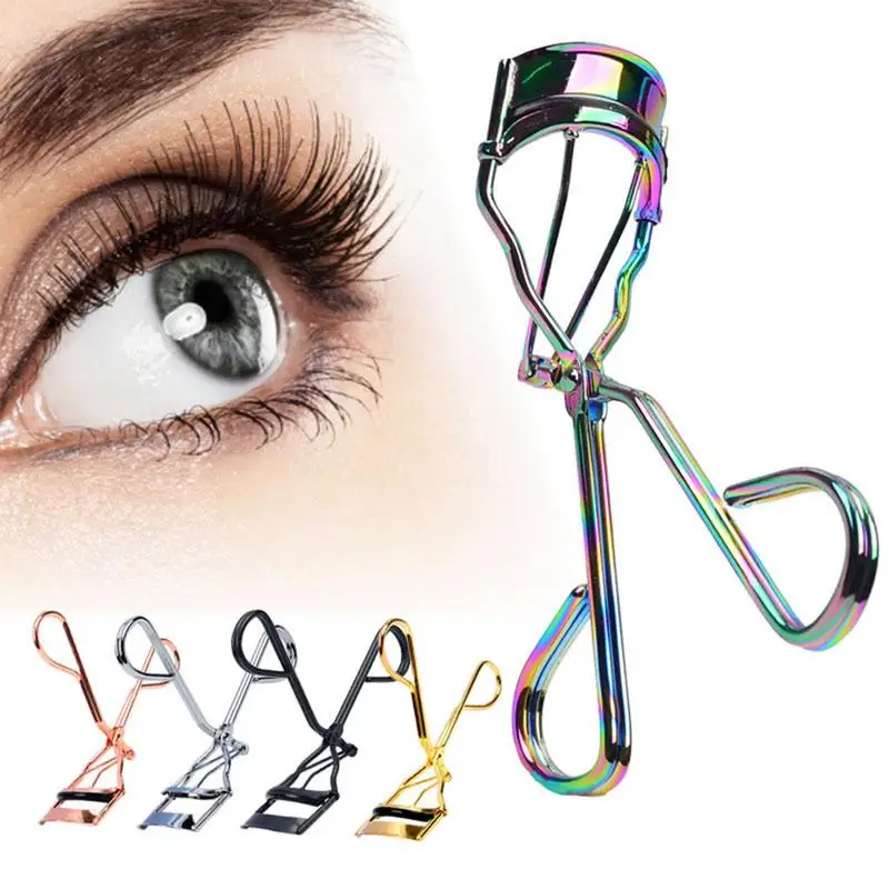 

Double-line Color Titanium Eyelash Curler Stainless Steel Eyelash Clip with Color Random