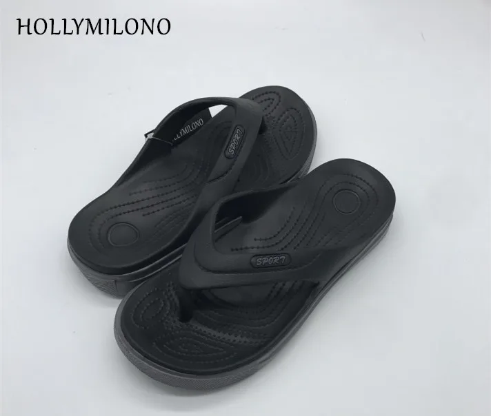 Мужские летние SS19 NON-SLIP пляжная обувь флип-флоп тапочки мягкий носок PINCHER флип-флоп для мужчин мужские Размеры 40, 41, 42, 43 размеры 44, 45 US7-12