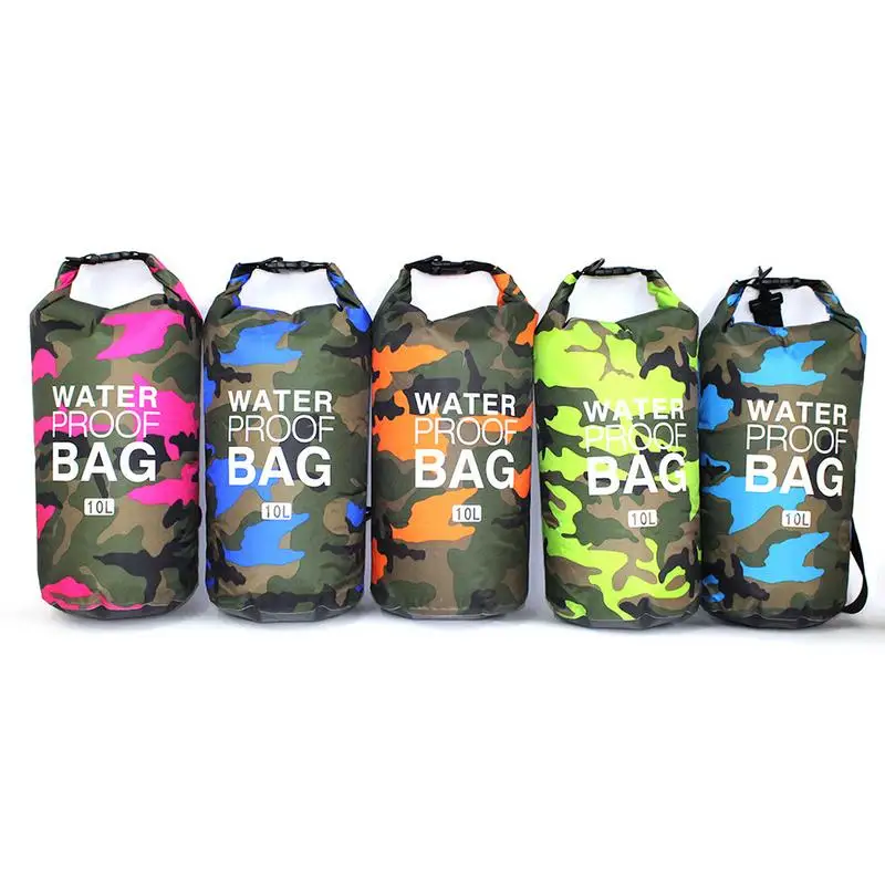 

Diving Dry Bag Outdoor Camouflage Portable Sack PVC Waterproof Folding Swimming Storage Bag for River Trekking 2/5/10L/15L/20L