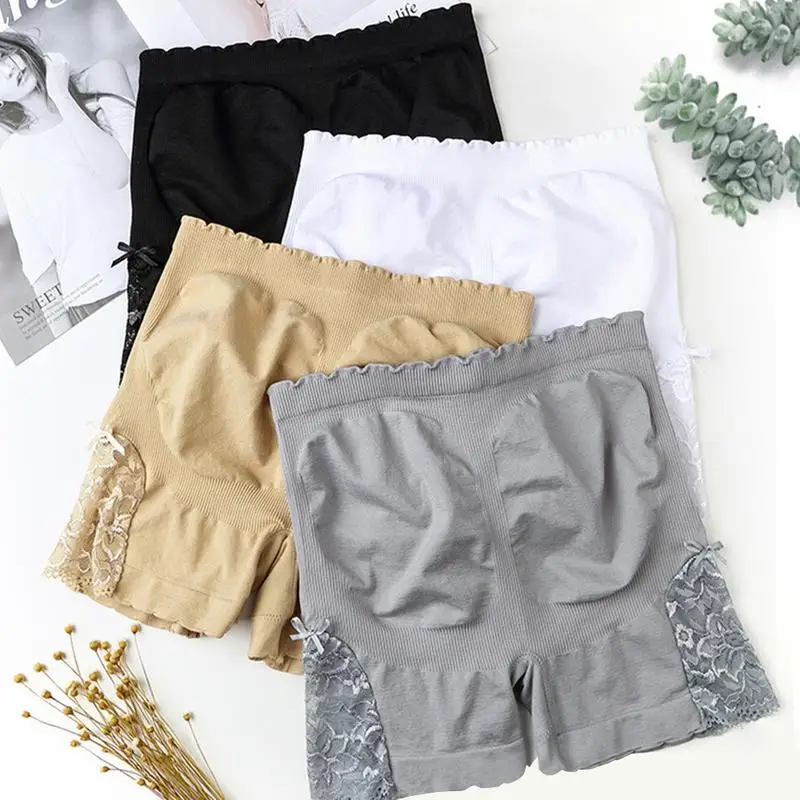 

Women Lace Anti-light Pants High Waist Solid Color Leggings Hot Sale Summer Under Skirt Breathable