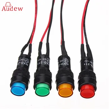 

10/12MM 12V Universal Dash Board Car Led Indicator Panel Warning Light Lamp Dashboard Bulb 4 Colors