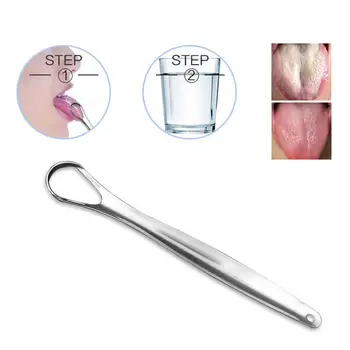 

Tongue Scrapers Cleaner Stainless Steel Tongue Sweepers Oral Tongue Health Cleaning Tool Reusable Tongue Brush for Adult Kids