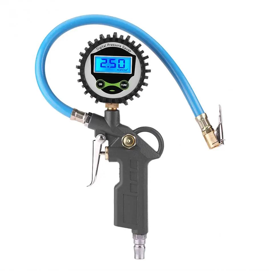 

0-220psi 0-16bar Digital Tyre Pressure Gauge Tyre Tire Air Pressure Inflator Gauge Meter Tester Manometer Tools