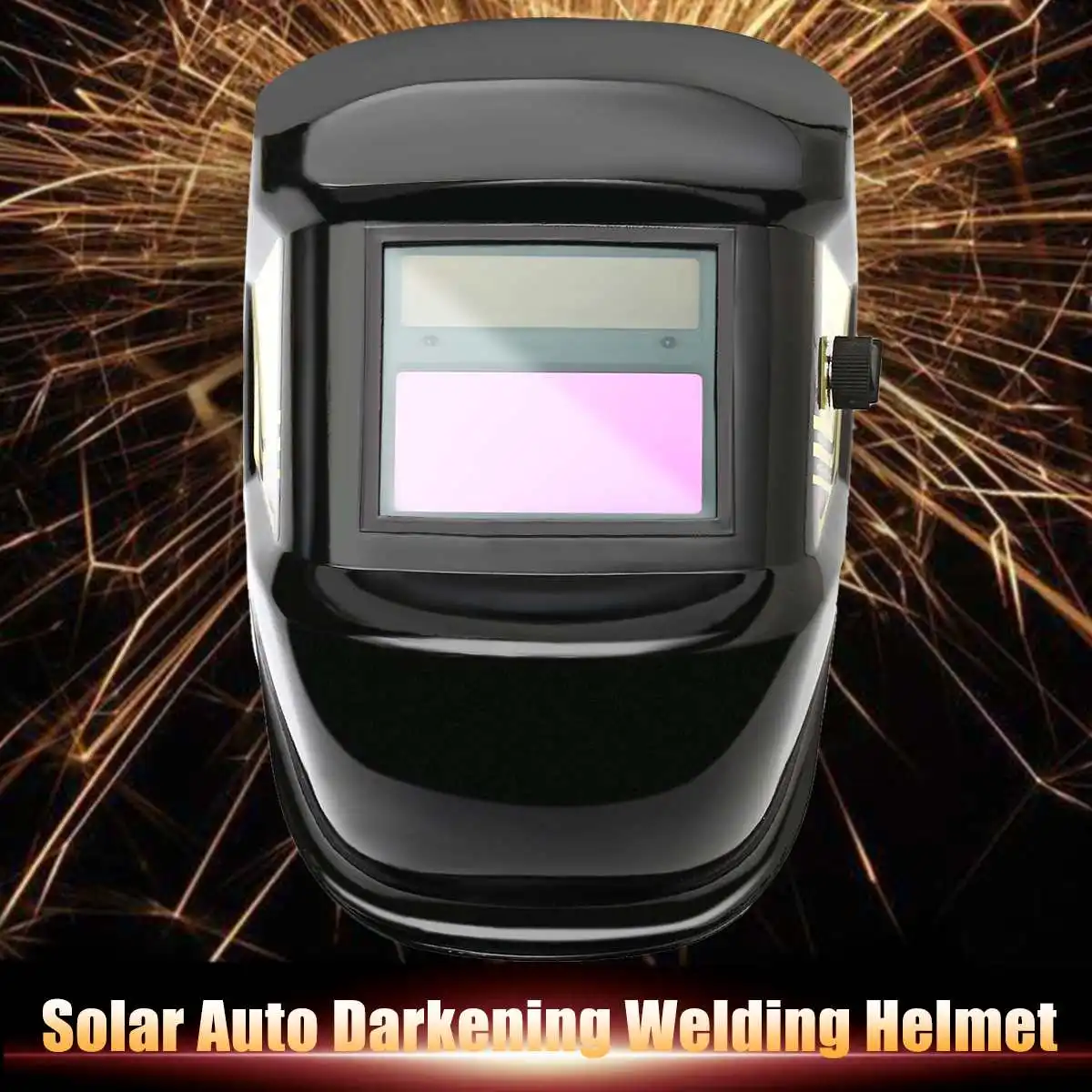 

Auto Darkening TIG MIG MMA Welding Solar Mask Helmet Adjustable Soldering Weldering Cap Light Head Weld Lenses