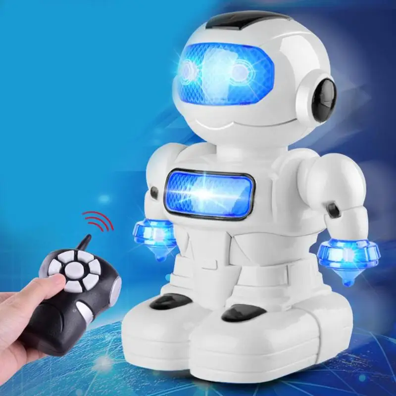 Smart RC Robot Toy Kids Sound Light Electric Robot Model Action Figure Toy Intelligent Educational Birthday Gift Gesture Control
