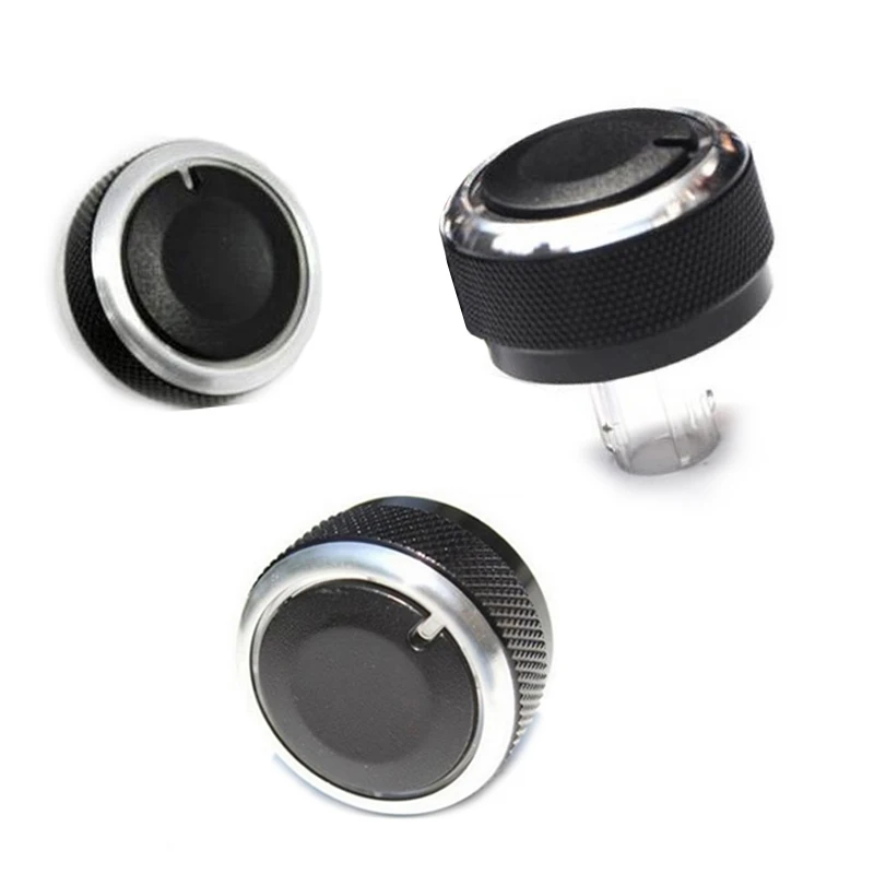 3Pcs Car Air conditioning conditioner Knob Control Button Aluminum Alloy For VW Lavida/Bora/Touran/Magotan/new Sagitar Octavia | Автомобили