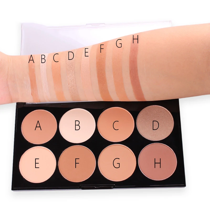 

8 Color Contour Powder Palette Attractive Scenery Brand Makeup Pallete Foundation Face Pressed Powder Concealer Cosmetics