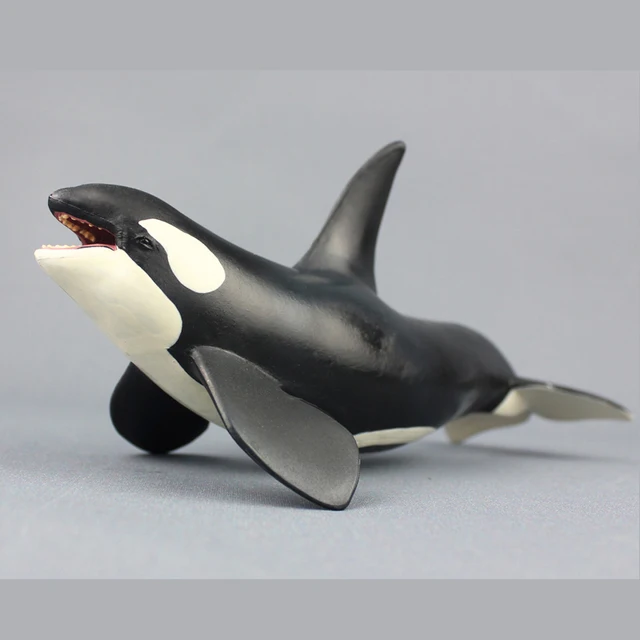 PVC Young Orca Killer Whale Model Toys Plastic Animals Model Miniature
