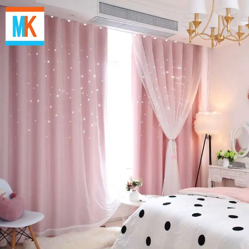 

European and American Style White Window Screening Solid Door Curtains Drape Panel Sheer for Kids Living Room March 8 Curtains