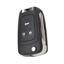 Для Chevrolet Cruze 3 кнопки Замена ключа автомобиля чехол черный откидной складной чехол дистанционного управления