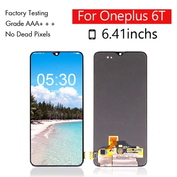 

10pcs/lot for Oneplus 6T LCD with Touch Screen Digitizer Assembly Display for Oneplus 6T Display Panel Free Shipping by DHL EMS