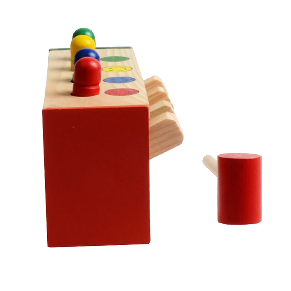 Детские деревянные молотки игрушки+ палочка молоток коробка для малышей Развивающие головоломки игрушки для детей деревянная игра молоток скамья детские игрушки