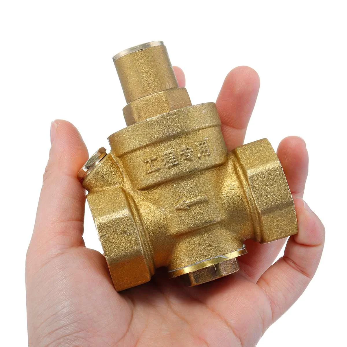 Xueqin Brass Thermostatic Water Pressure Regulator DN25 With Gauge Meter PN 1.6 for Hydraulic Instability Water Purifier