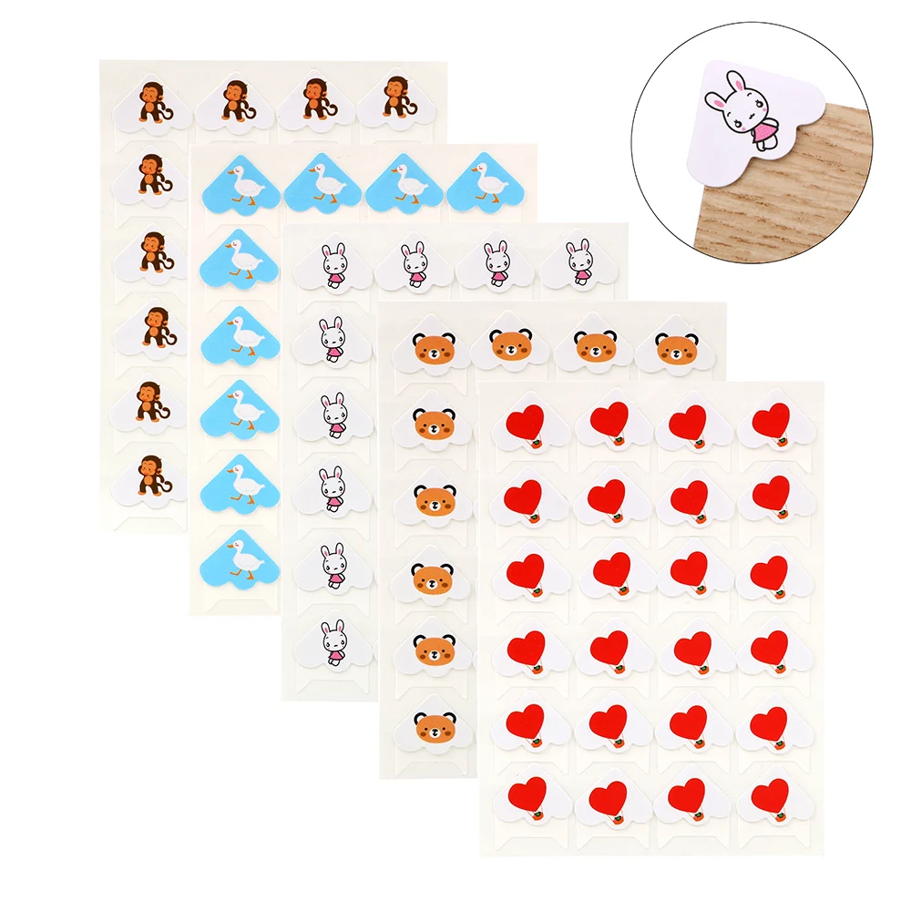 

24 Pieces/lot Paper Stickers for Photo Albums Frame Decoration Scrapbooking Photo Corner Sticker Cute Cartoon Animals DIY