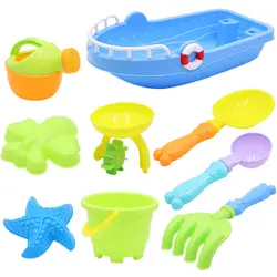 9 шт./компл. Дети Лето Открытый игрушка для пляжа лодка играть инструмент Playset 2019 Новое поступление-случайный цвет