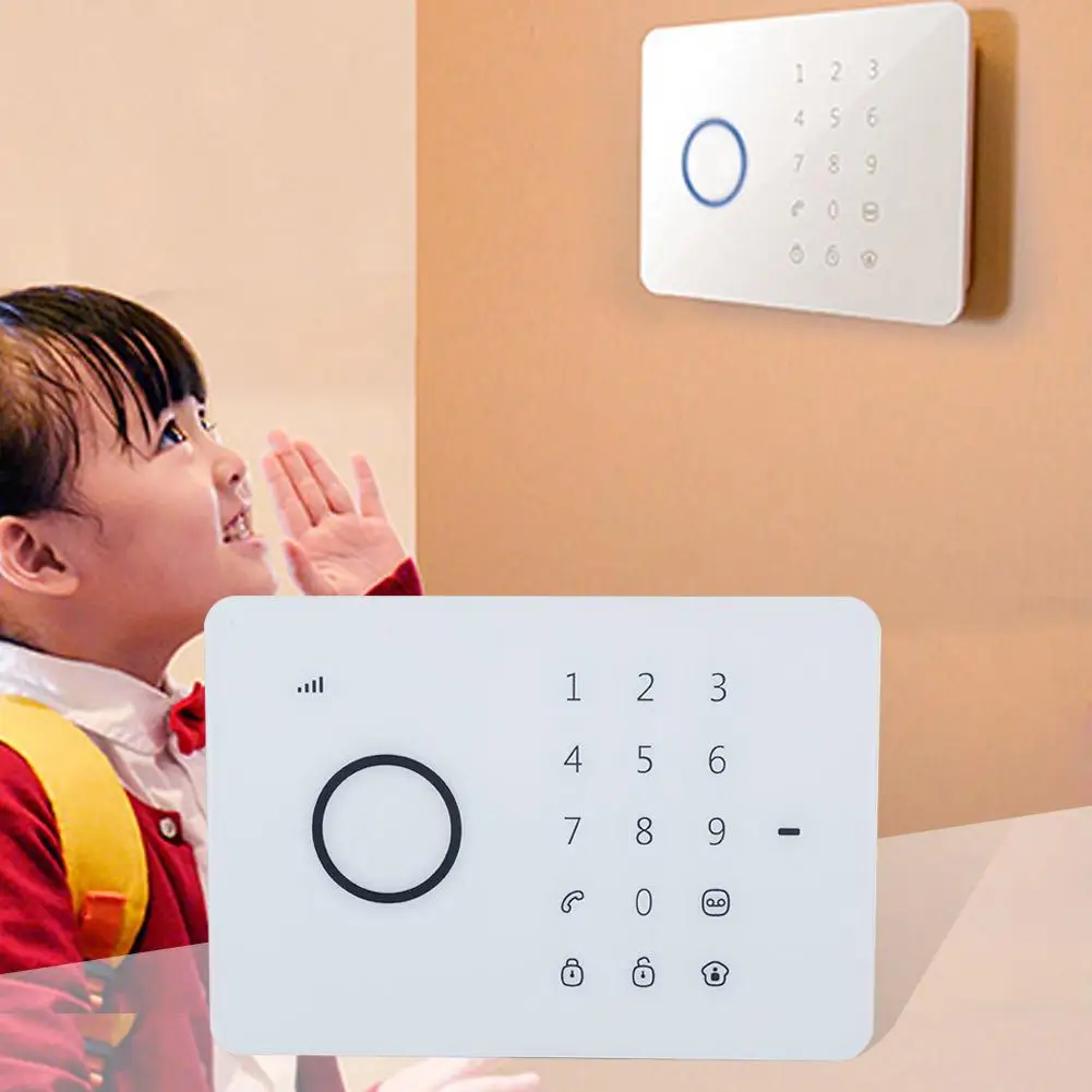 

Home Security Alarm System Kits Wireless RFID GSM Touch Keypad Keyboard 100-240V EU Plug easy to operate and install