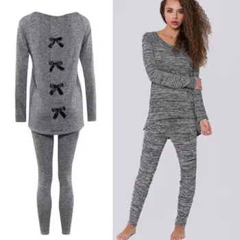 

Women Girls Cotton sleepwear long sleeve pajamas sets nightwear Home Suit USA