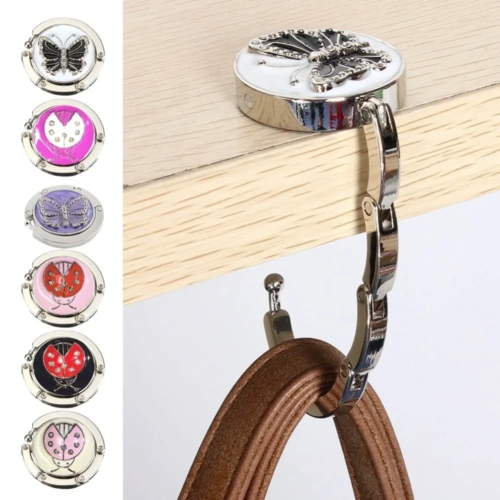 

1pcs New Fashion Butterfly Beetle Purse Handbag Hook Folding Hanger