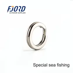 FJORD раздельное кольцо из нержавеющей стали Размер 3-9 # высокое качество укрепление твердого кольца приманка соединительное кольцо для