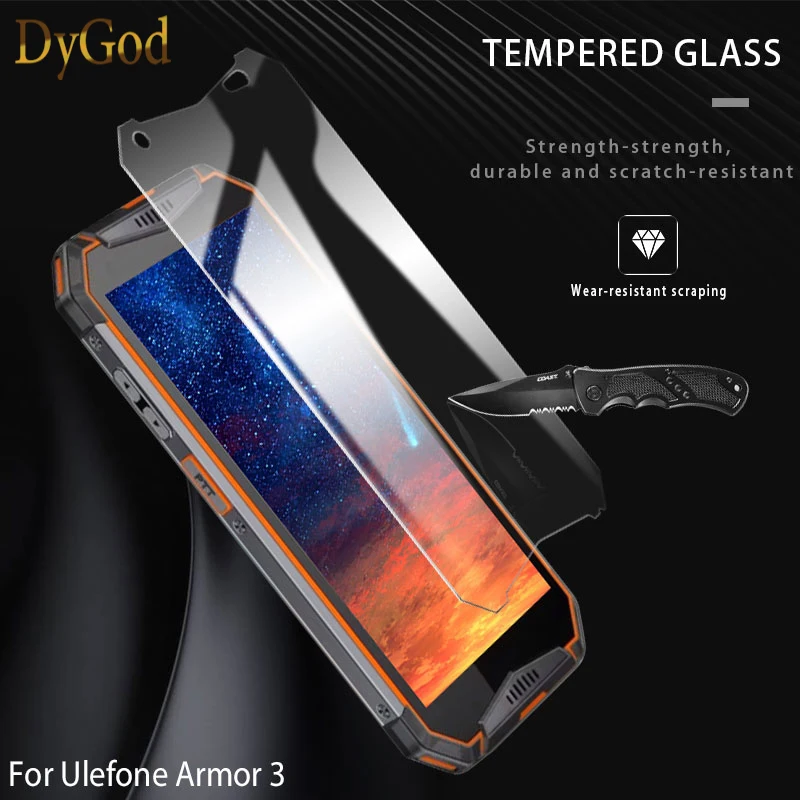 DyGod For Ulefone Armor 3 Tempered Glass 5.7 inch Front Glass Screen