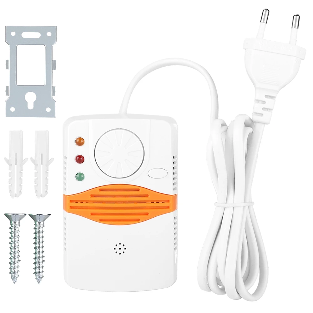 

220V Independent Wall Mount Carbon Monoxide Gas Leak Sensor Monitor Alarm Household Safety Device 2019 2019 New