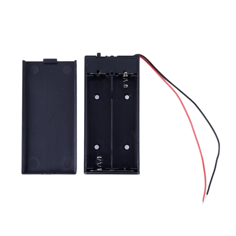 

3.7V 2x 18650 Battery Holder Connector Storage Case Box ON/OFF Switch With Lead