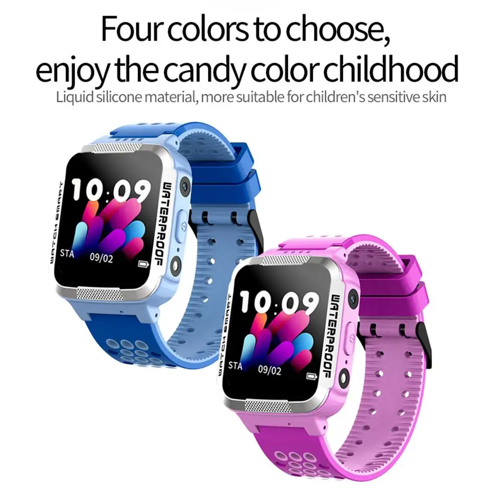 Y38 Children's Smart Watch Sim Card Color Touch LBS Positioning One Touch SOS Anti-Lost Waterproof For Children Smart Watch