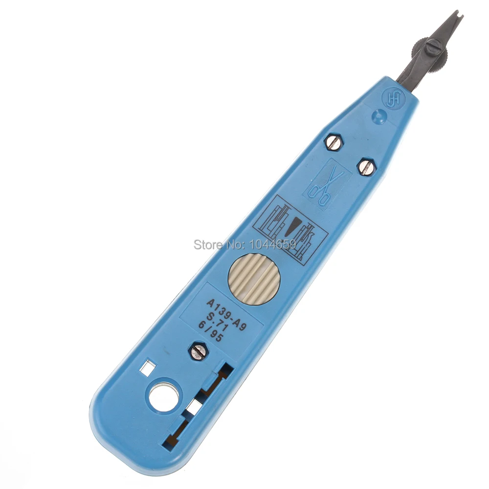 Ethernet Network Patch Panel Faceplate Punch Down Tool Professional Telecom Blue Tools Punch Down Tool - 3