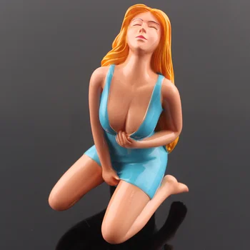 

Blue Dress Blonde Goddess Alluring Lady Sexy Girl Car Manual Stick Gear Shift Knob Lever Shifter Custom