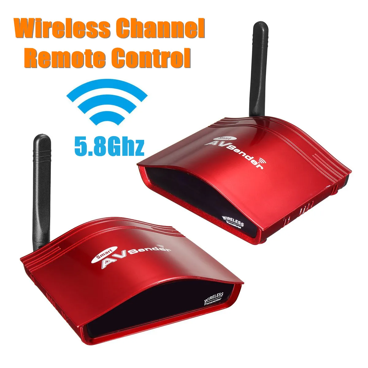 

300M/984ft 5.8GHz AV Sender Transmitter Receiver Set Sharer Wireless Video Audio Broadcasting IR Remote Sender Tools Kit