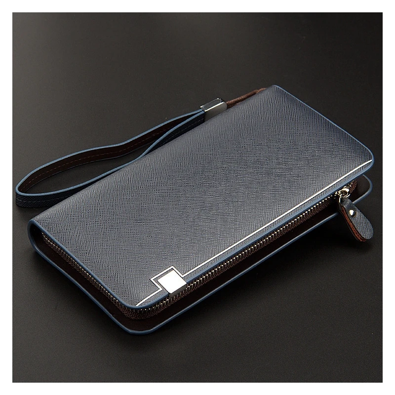 

Clutch Bag Men's Long Wallet Multi-Function Creative Wallet Men's Leather Hand Grab Bag Tide Wallet Men